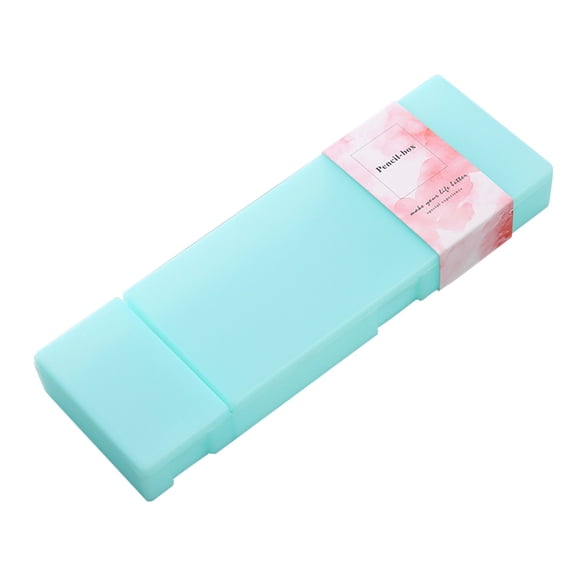 Pure Color Personality Macaron Color Stationery Box Creative Candy Color Student Pencil Casesolid Color Personalized Pp Pencil Box Creative Candy-Colored Student Pencil Box C Office Supplies Plastic