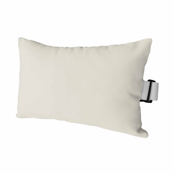 Pure Color Rice Outdoor Pillow for Chaise Lounge Chair,Minimalist Monochrome Nude Waterproof Headrest Lumbar Pillows with Insert&Elastic Strap for Patio Pool Garden Chairs Decor,1 Pack