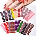 thumbnail image 1 of Pure Color Semi-curing Gel Long Lasting Waterproof Nail Art Sticker, 1 of 5