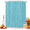 thumbnail image 1 of Pure Color Shower Curtain, Waterproof Shower Curtains for Bathroom, Contemporary Simple Linen Texture Turquoise Washable Fabric Bathtub Curtain Set Bath Decor with 12 Hooks 48"x72", 1 of 8