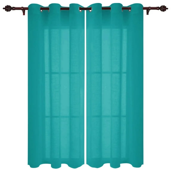 Pure Color Teal Green Window Curtain for Living Room Bedroom Drapes Home Decor Kitchen Blinds Curtai