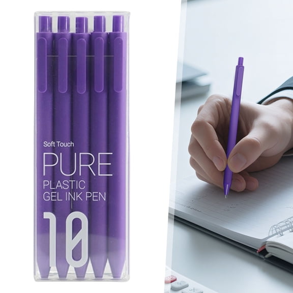 Pure Colored Gel Pens 0.5mm Multi Color Ink Quick Drying For Journaling