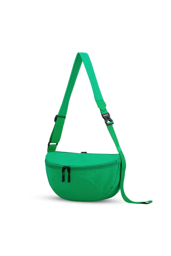 Pure Colour Crossbody Bag Bum Bag for Women,Two Way Zipper Belt Bag with Adjustable Strap,Fashion Waist Packs for Traveling Workout