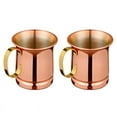 thumbnail image 1 of Pure Copper Beer/Milk Mug,Handcrafted Cup,,Drinkware Tableware X2 I500085051, 1 of 6