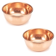 Wollet Pure Small Copper Bowl, Set of 2, Solid Handmade Copper Tableware, Copper Flatware