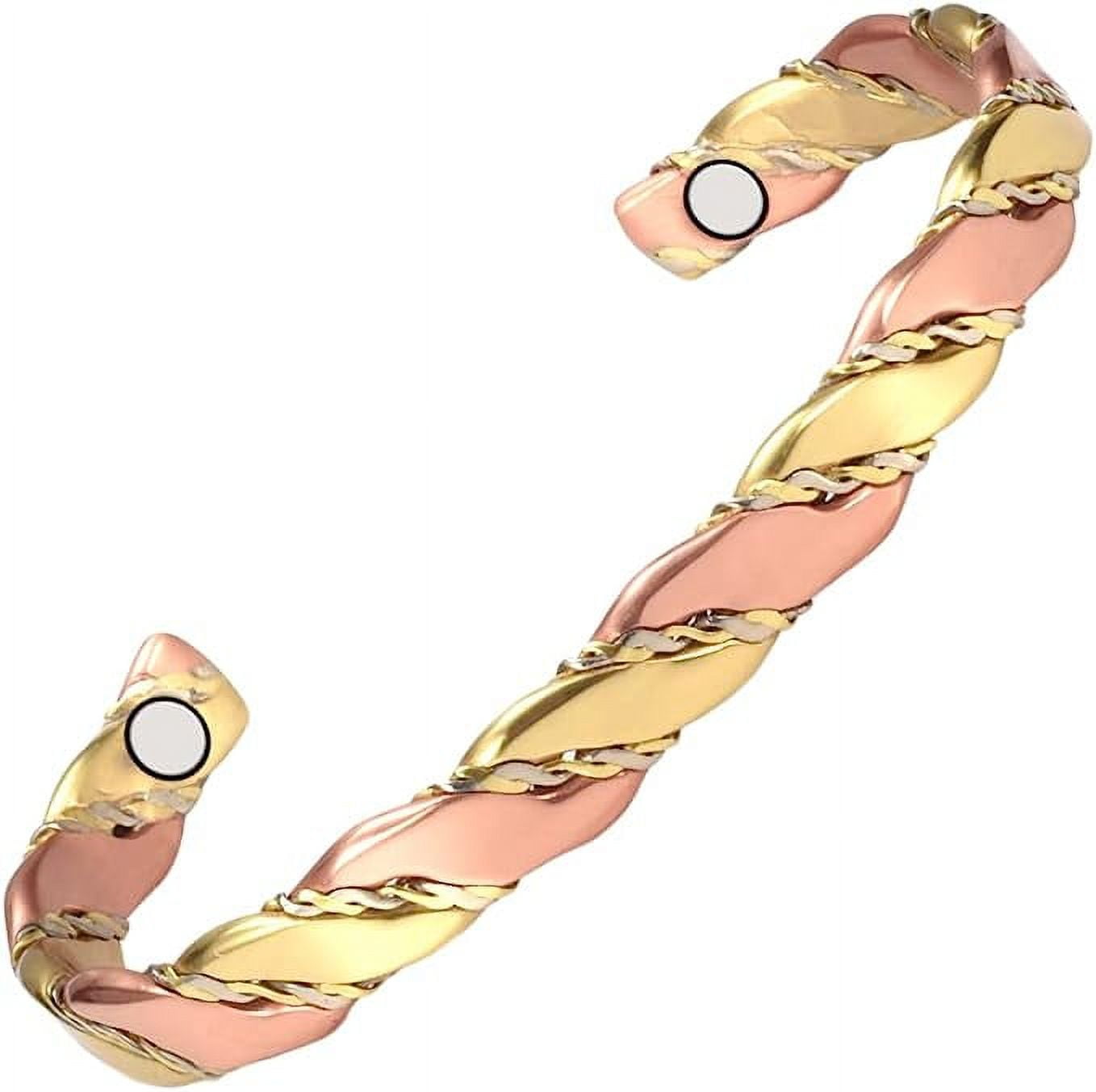 Pure Copper Bracelets for Women, Copper Bangles with 35000 Gauss