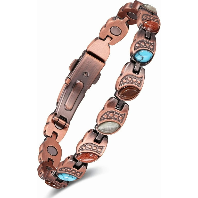 Pure Copper Bracelets for Women, Ultra Strength Magnetic Bracelet