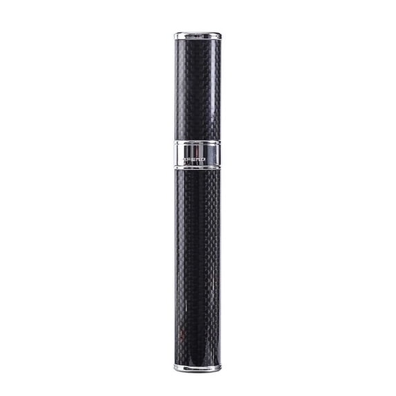 Pure Copper Cigars Box Single Cigar Tube Humidor Moisturizing Portable Metal Cigar Case Travel Outdoor Cigar Accessories for Men (black carbon fiber)