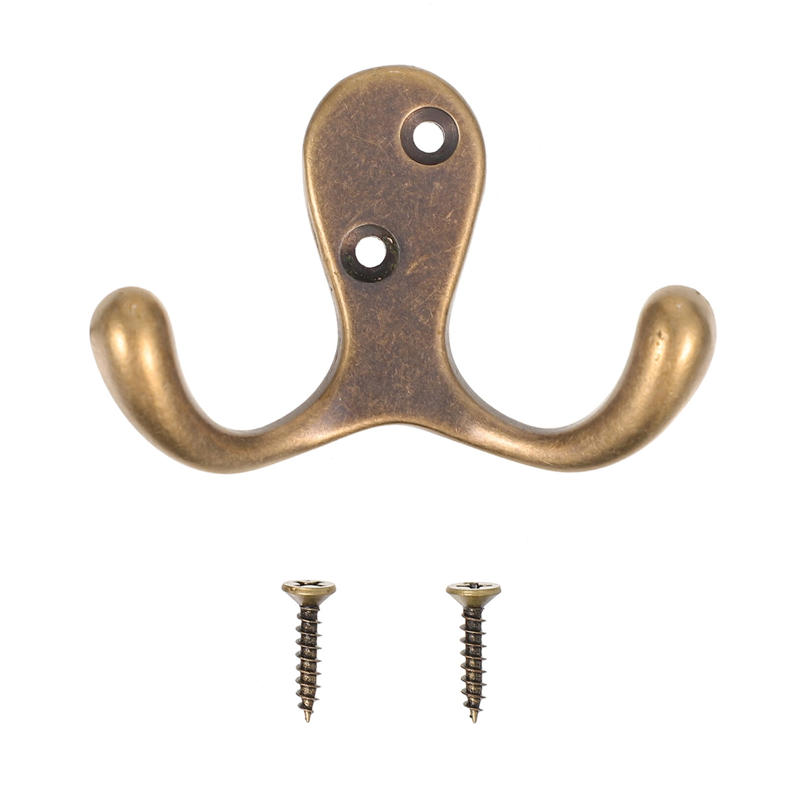 Pure Copper Coat Double Hook Hangers Heavy Duty Clothes Rack Clothing