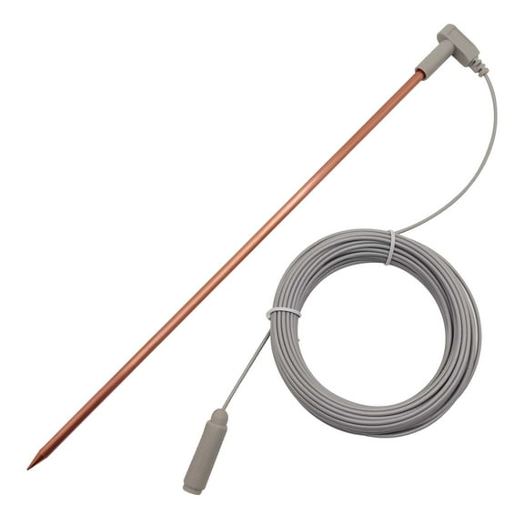 Pure Copper Grounding Rod with 40ft Ground Cord, Portable Ground Rod Kit,Great for Earth Connected Products, Grounding Mat,Grounding Sheet, Pillowcase, Blankets