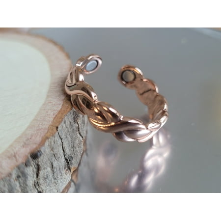Pure Copper Magnetic Ring - Arthritis Therapy Adjustable Ring Eyes by MDream