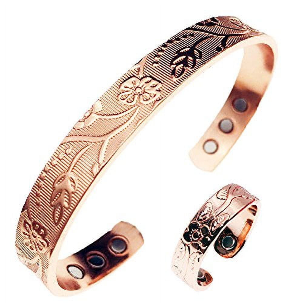 SUHSAI Copper Bracelet for Women Men, 99.9% Pure Copper India | Ubuy