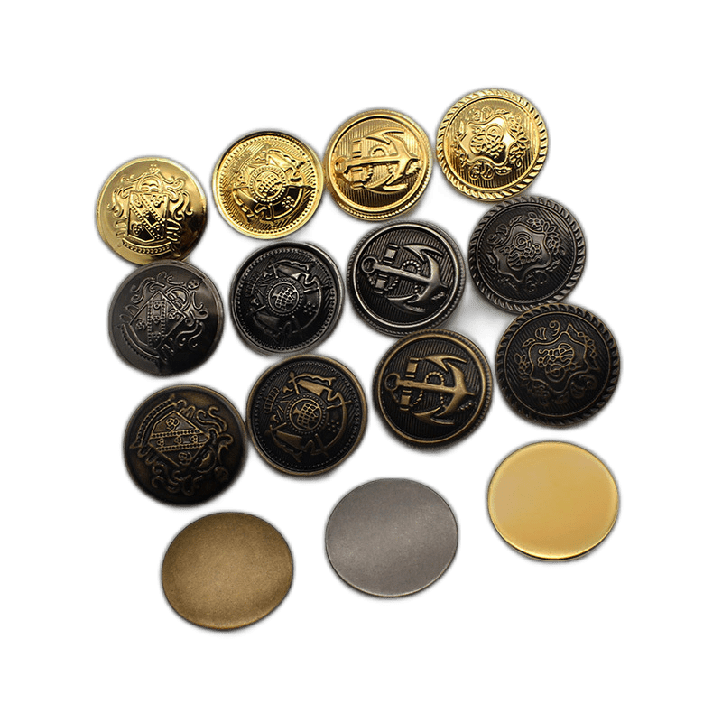 Pure Copper Metal Buttons Coat Copper Buttons British Style Suit Women