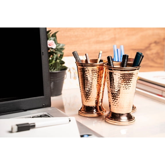 Pure Copper Pencil Holder| Handmade Copper Desk Organizer Accessories Decor