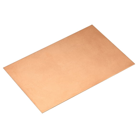 Pure Copper Sheet, 12" x 8" x 0.02" 24 Gauge T2 Copper Metal Plate for Crafts, Electrical Repairs