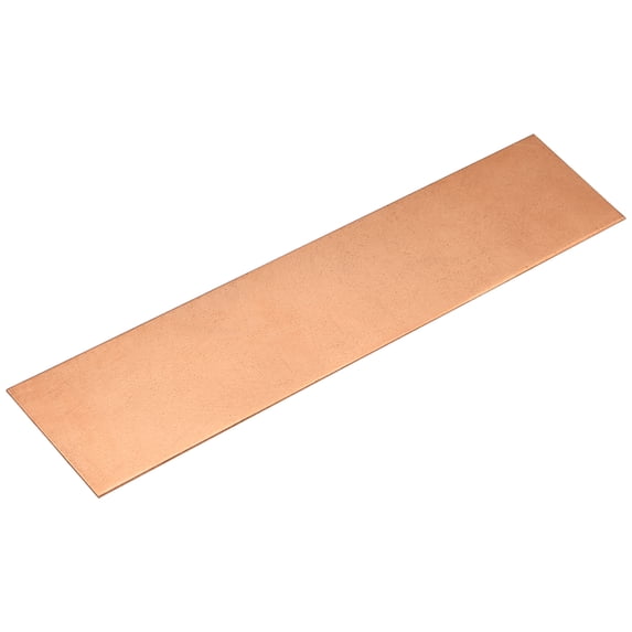 Pure Copper Sheet, 8" x 2" x 0.02" 24 Gauge T2 Copper Metal Plate for Crafts, Electrical Repairs