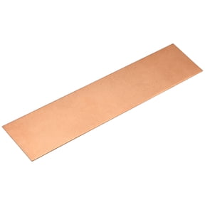 Pure Copper Sheet, 8" x 2" x 0.024" 22 Gauge T2 Copper Metal Plate for Crafts, Electrical Repairs