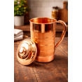 thumbnail image 1 of Pure Copper Silver Touch Jug for Drinking Water, Copper Pitcher, High Quality Copper Water Jug Handmade India Ayurveda Yoga Healthy (1.5 Ltr), 1 of 3