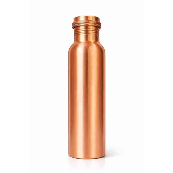 Pure Copper Water Bottle – 750ml Leak-Proof Lacquer-Finish Ayurvedic Flask