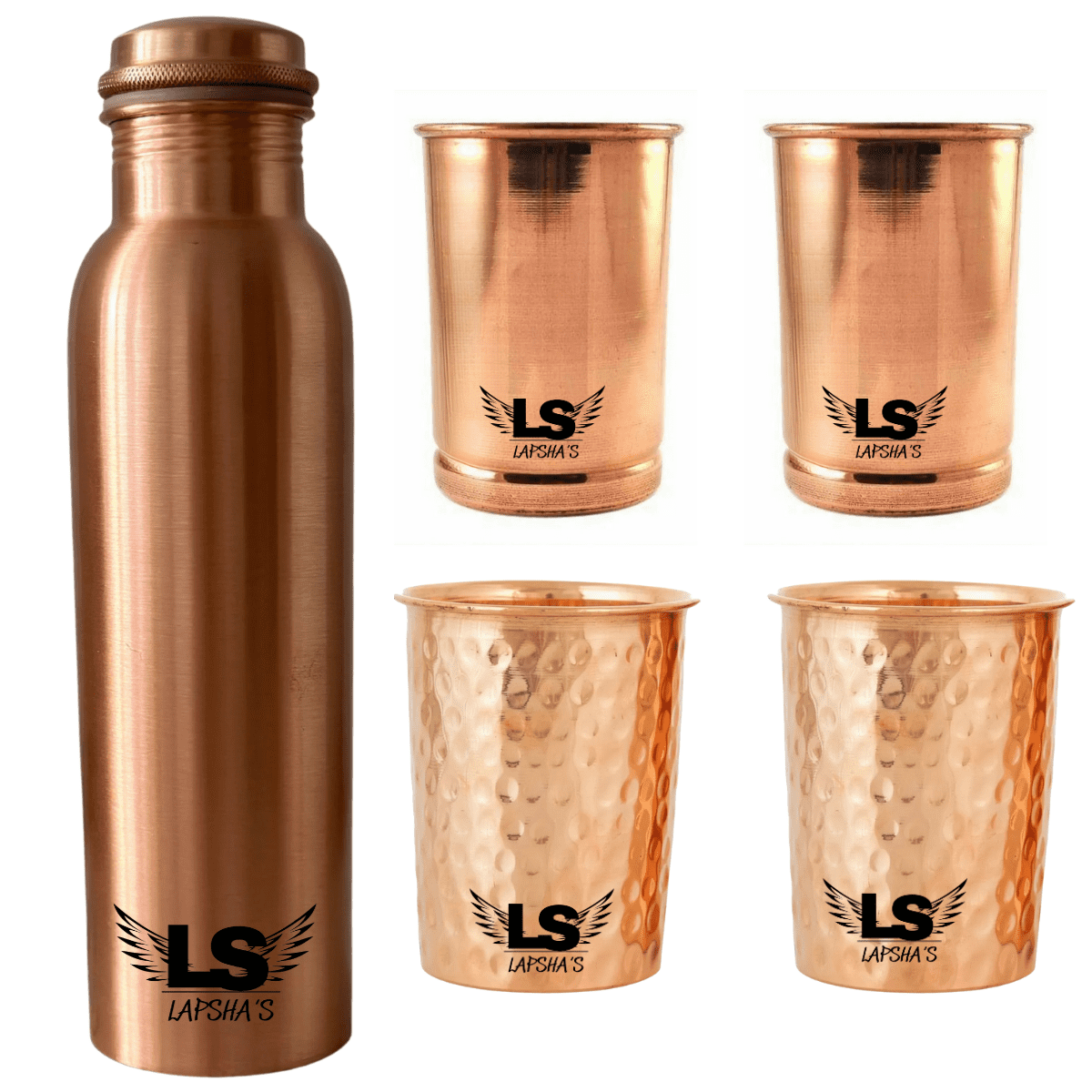 Copper Bottles And Glasses