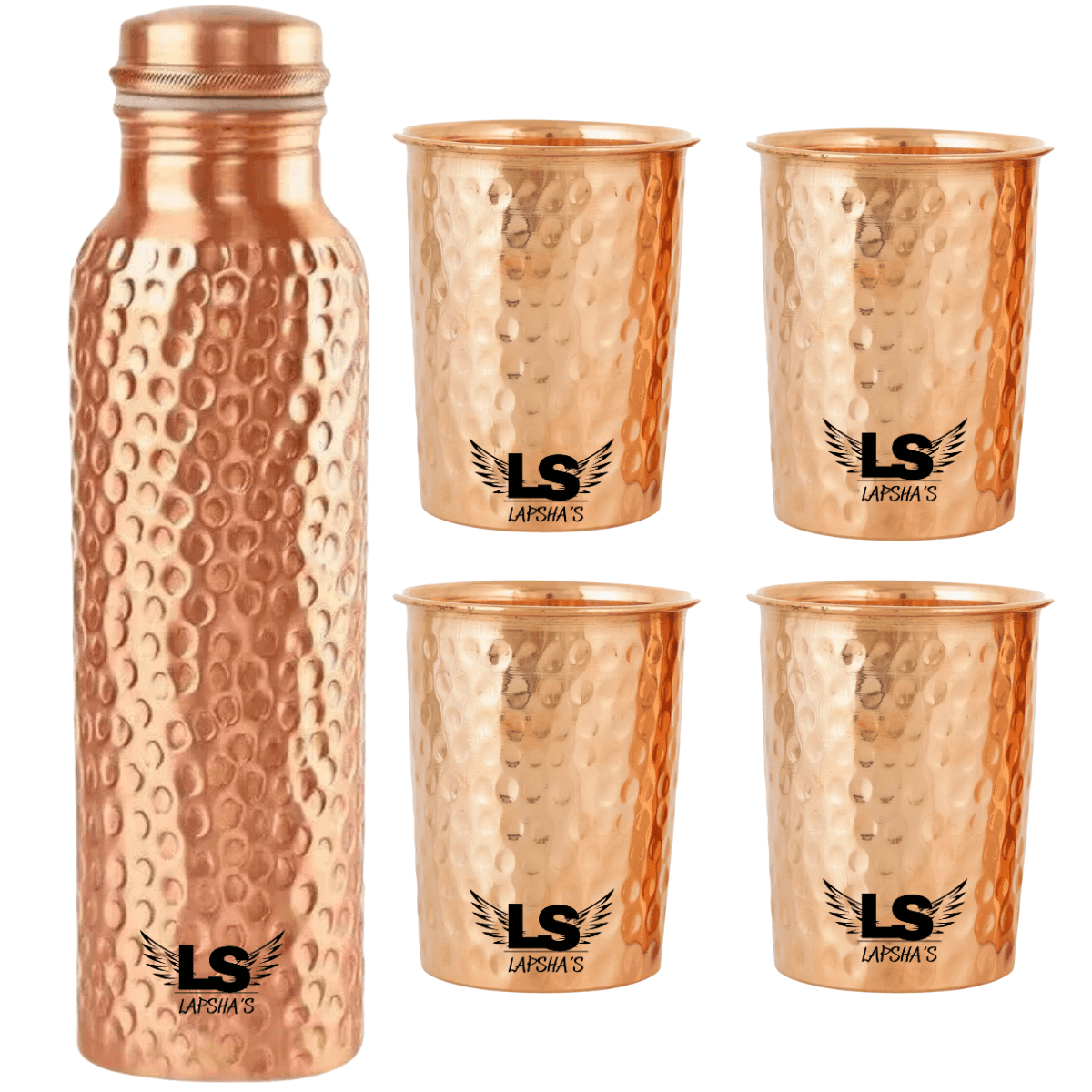 Copper Bottles And Glasses