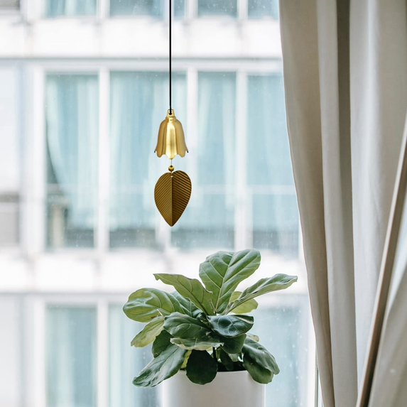 Pure Copper Wind Chime Outdoor Garden Balcony Soothing Musical for Home Relaxation