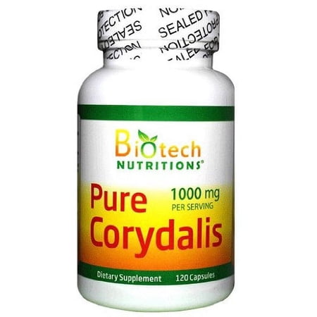 Pure Corydalis Dietary Supplement 10:1 Extract 1000 mg 120 Count