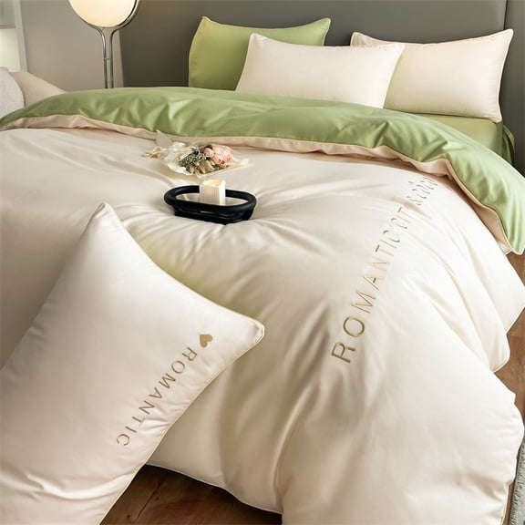 Pure Cotton Bedding Set - Soft & Breathable 3 or 4 Piece Bed Linen for All Seasons