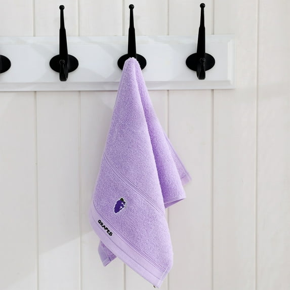 Pure Cotton Children Face Towels, Size 10.2" x 19.7", Multicoloured , Kids Washcloths, Fingertip Bath Towels for Home Kitchen Bathroom