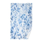 Pure Cotton Face Towel 16x28 Inches Hand Towel Bath Towel Hand Bath Towels Soft Good Water Absorption for Washing Face Wiping Face Light Blue Leaves