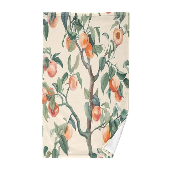 Pure Cotton Face Towel 16x28 Inches Hand Towel Bath Towel Hand Bath Towels Soft Good Water Absorption for Washing Face Wiping Face Peach Tree