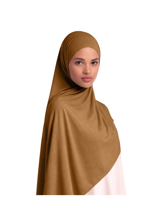 Pure Cotton Headscarf, Soft Breathable Wrap Shawl, Opaque Turban, Smooth Comfortable Versatile Neck Head Accessory for Wear Leisure Dressing Fashion Head Decor,Coffee