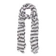 thumbnail image 1 of Pure Cotton Lightweight Striped Fashion Scarf, 1 of 3