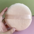 thumbnail image 1 of Pure Cotton Powder Puff 5 INCH (13cm) Body Powder Puff Applicator for Loose Powder Body Powder Cosmetic Foundation Sponges White，Light Purple Dark Purple Skin Color Beauty Tools, 1 of 5