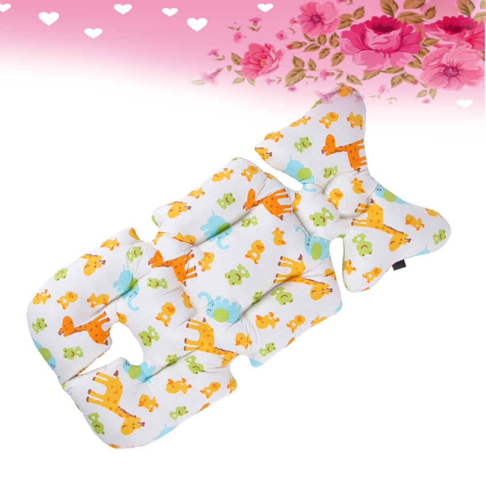 Pure Cotton Seat Liner Head and Body Support Pillow for Stroller and Car Seat(Style C)