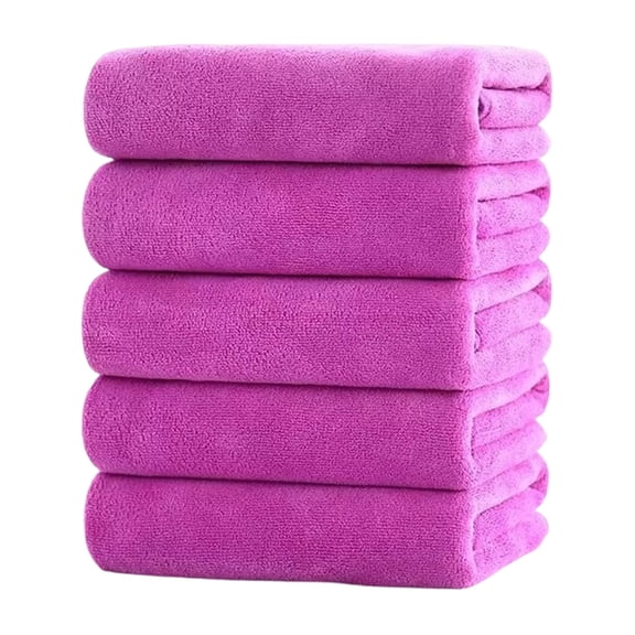 Pure Cotton Soft Towel Set of Five, Multi-Color Combination Adult Face Towels for Family Travel and Daily Face Washing Hand Drying, Highly Absorbent Bathroom Essentials