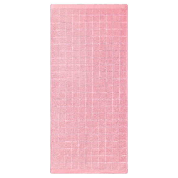 Pure Cotton Terry Kitchen Towels, Checkered Designed, Soft and Super Absorbent Dish Towels Kitchen Towels Pink 28*13 In