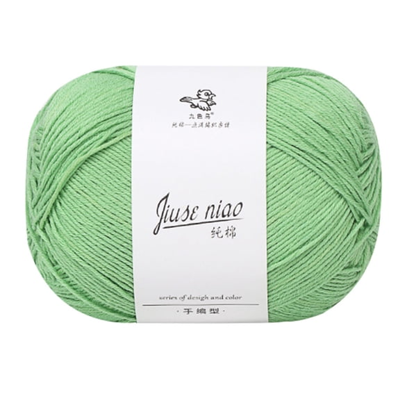 Pure Cotton Thread for Hand Knitting, Pure Cotton Yarn for Crocheting & Knitting, Soft Breathable Baby Wool for Crochet, DIY Yarn for Scarf Sweater Hat, Knitting Supplies, Cyan