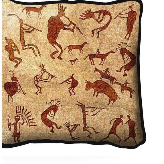 Pure Country 6619-P Kokopelli Petroglyphs Pillow