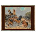 thumbnail image 1 of Pure Country 8043-T Aussie Dogs Blanket, 1 of 1