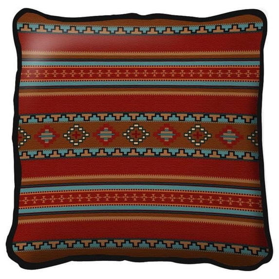 Pure Country 8063-P Saddleblanket Pillow, Red - Large