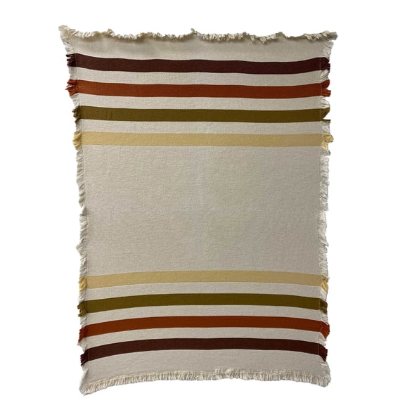 Pure Country Weavers Bent Creek Stripe Blanket Tapestry Throw Woven from Cotton - Made in The USA (73x48)
