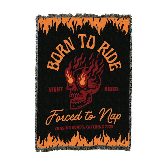 Pure Country Weavers Chassing Roads Catching ZZZs Tapestry Throw Blanket Woven from Cotton - Made in The USA (54x62)