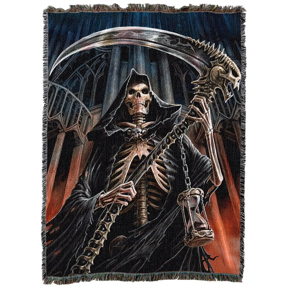 Pure Country Weavers Final Verdict Blanket by Anne Stokes - Fantasy Cotton Tapestry Throw - Made in The USA - 72" x 54"