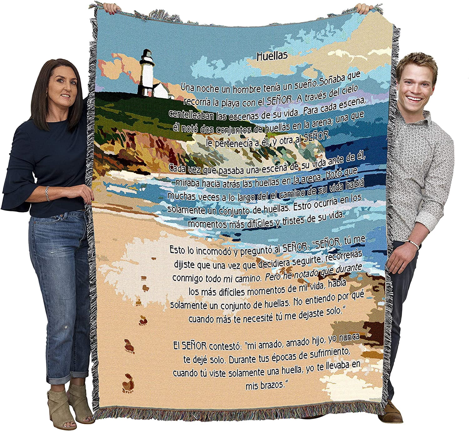 Manta Pure Country Weavers Con Bandera Danesa De Dinamarca, Diseño
