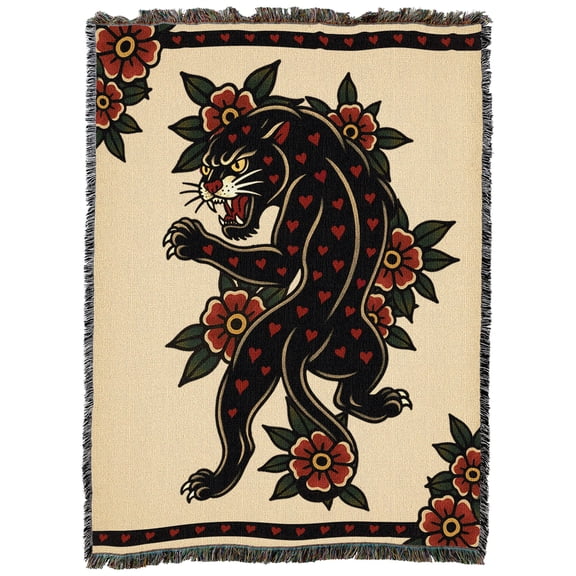 Pure Country Weavers Heart Breaker Tapestry Throw Blanket Woven from Cotton - Made in The USA (54x72)