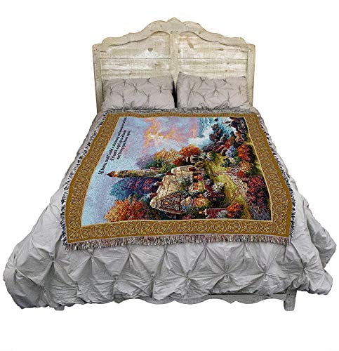 Pure Country Weavers PCW - US Navy - Home Emblem Blanket - Gift Military Tapestry Throw for Back of Couch or Sofa - Woven from Cotton - Made in the USA