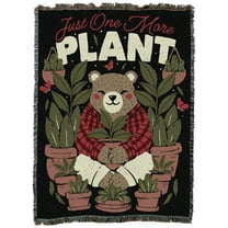 Pure Country Weavers Just One More Plant Large Tapestry Throw Woven from Cotton - Made in The USA (72x54)