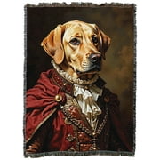 Pure Country Weavers Lord Golden Lab Blanket Fantasy Cotton Tapestry Throw - Made in The USA - 72" x 54"