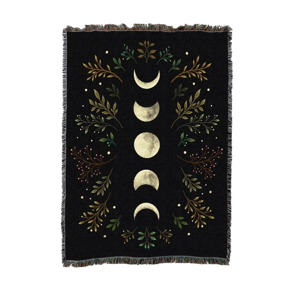 Pure Country Weavers Moonlight Garden Olive Medium Tapestry Throw Woven from Cotton - Made in The USA (50x60)